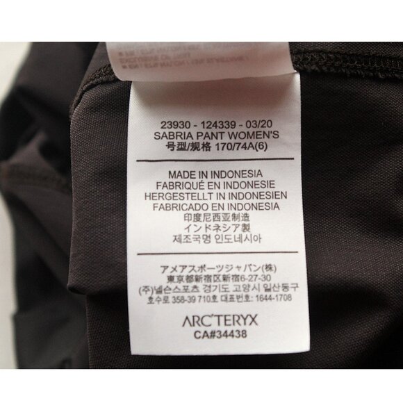 Arc'teryx Sabria Pant 29" / Size 6 / Dimma Purple Hiking - Picture 9 of 9